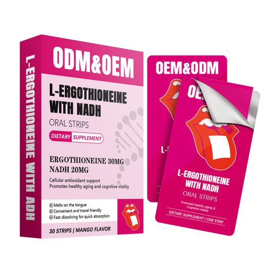 Private Label L Ergothioneine With NADH Oral Strips Quick Melt Travel Friendly Cellular Protection Daily Wellness - EZ Beauty Lashes